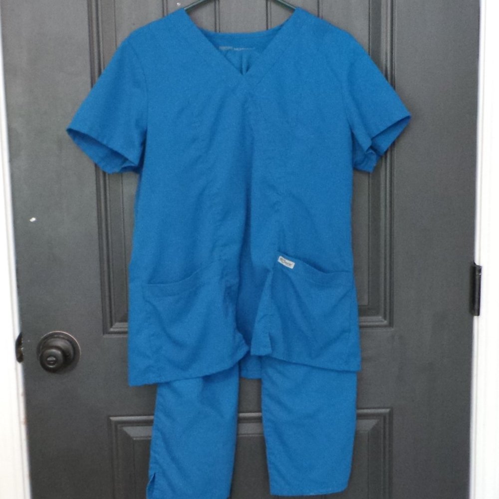 women's Grey's Anatomy scrubs set - Blue